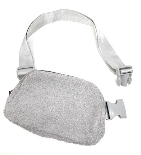 Silver grey soft teddy fleece - soft,