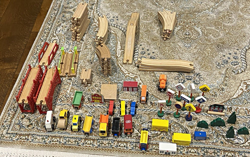 Wooden pre school train track - wooden,