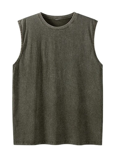 Mens washed sleeveless - mens,