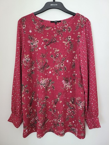 Next dark red floral - next, top