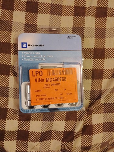 New factory lug locks - factory, gm