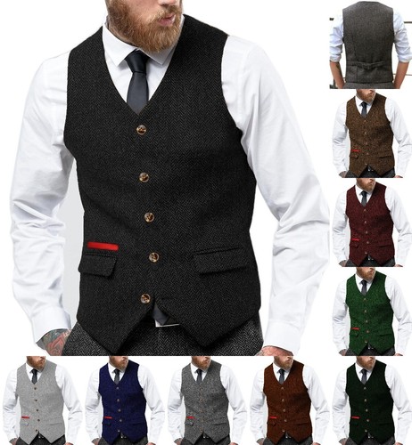 Mens tweed waistcoats wool - mens,