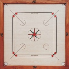 KS Carrom Board with Coins  Striker Powder Set