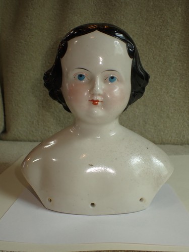 1800 antique china doll head - 1800's,
