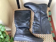 Hotter Black Real Leather
