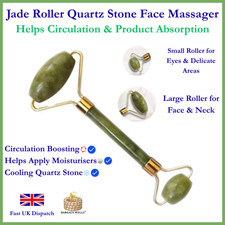 Jade Face Massage Roller Beauty Tool Facial Eye Neck Body Anti Ageing Therapy