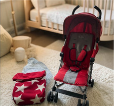 Silver Cross Zest red stroller