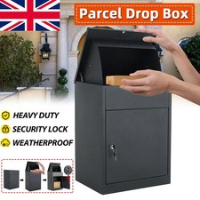 Personalised Large Parcel Box, Delivery Drop Box , Courier Box W/H Lockable Door