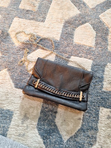 Black crossbody bag - with, a