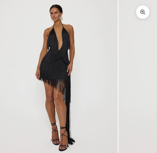 Fringe dress mini with - fringe,