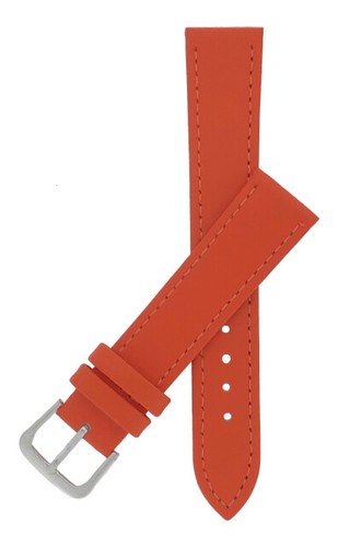 Orange calf grain leather - orange, ta