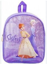 Disney Frozen Bag Elsa & Anna Rucksack School Bag Bookbag Glitter Back BNWT