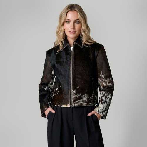 Genuine cowhide leather jacket - genuine,