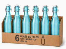 Light BLUE Glass Bottles with