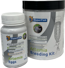 Superfish Brine Shrimp Artemia Eggs Kit Aquarium Fish Breeding Live Fry Food