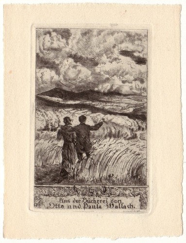 Rosa fuchs exlibris für otto - fuchs:,
