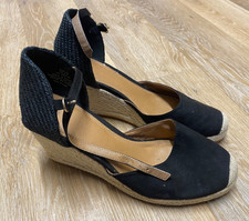 H&M black espadrille wedge
