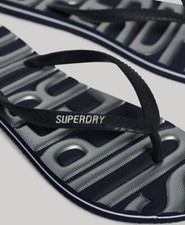 Womens Superdry Vegan Flip Flops Blue/Silver Size 3-4 NEW RRP £20