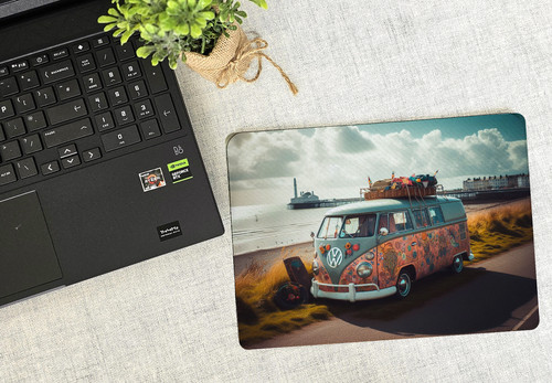 Volkswagen hippie camper van - camper,