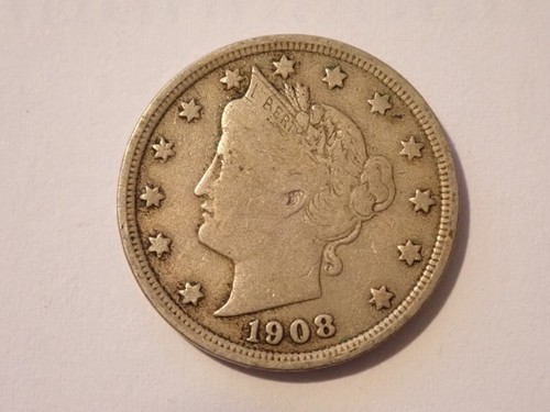 1908 usa liberty head - 1908, 5