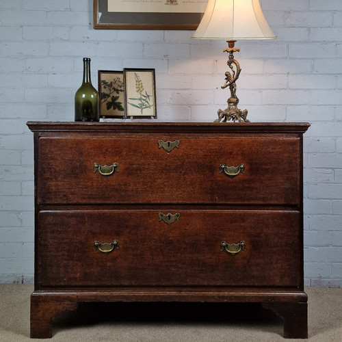 Antique oak chest drawers - oak, of
