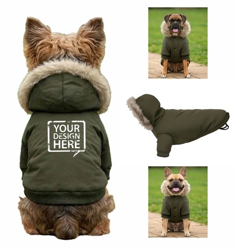 Personalised dog parka jacket - personalised,
