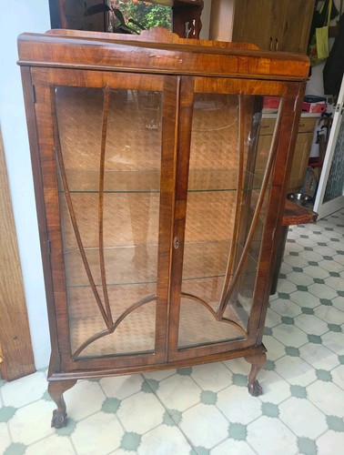 Mahogany display cabinet - mahogany,