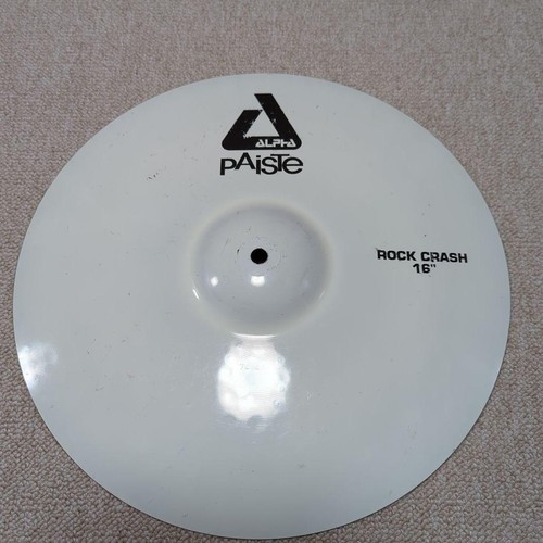 White crash plate - plate, paiste
