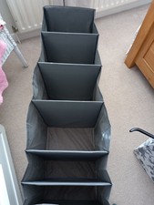 IKEA SKUBB Grey Hanging Closet Storage Organizer with 6 Shelf Compartments