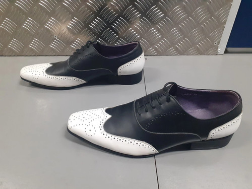 Gucinari black white leather - &,