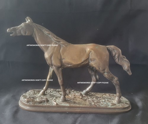 Beautiful bronze horse riding
