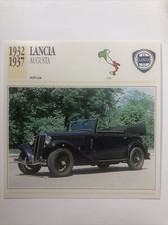 Classic Car Collectors Club Card Lancia Augusta