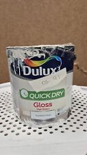 Dulux Quick Dry Gloss High Sheen 2.5L Pure Brilliant White DAMAGED TIN