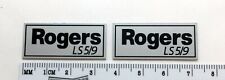 Rogers LS 5/9 Speaker Grill Badge Logo Silver Custom Made Aluminum 