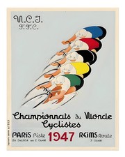 Vintage Cycling Poster Wall