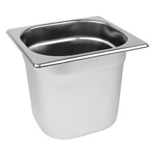 1/6 Gastronorm Pan Stainless