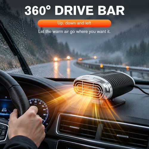 300w 12v car heater defroster - 300w,