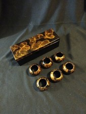 6no. Black And Gold Coloured
