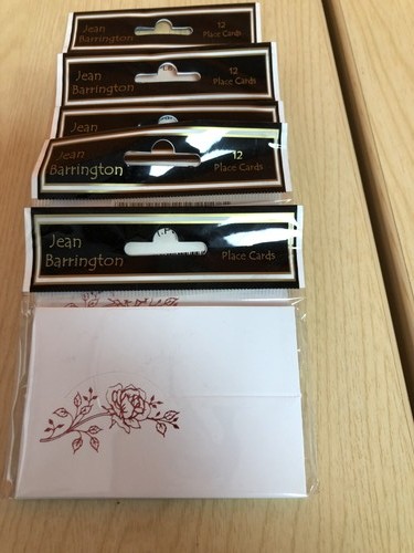 Table place cards - cards, red