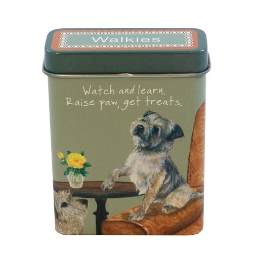 Border terrier walkies - border, treat
