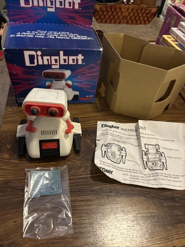 Vtg 1984 tomy - dingbot, w/