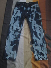 OC MENS REAR ZIP SKINHEAD BLEACHERS JEANS    FETISH    32" WAIST