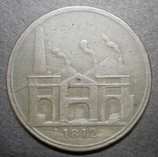 Penny token 19th century - Hull lead works 1812 Picard - RR very rare W.751