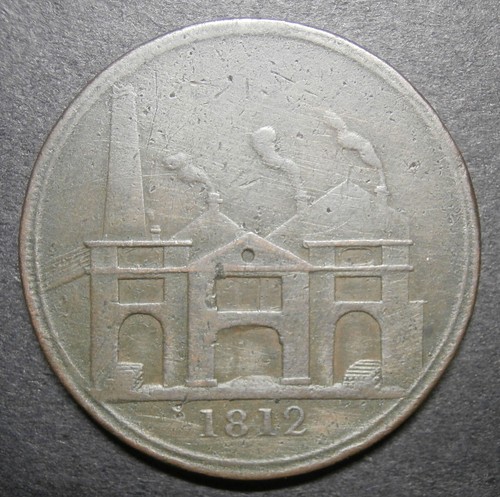 Penny token 19th - century,
