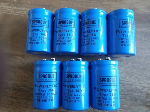 Joblot sprague 4700uf 63v - x,