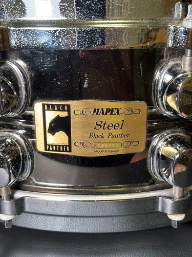 Mapex steel snare drum - snare, black