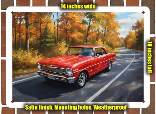 Metal sign 1966 chevrolet - sign,