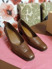 VAN DAL  Ladies Court Shoes Uk Size 6.5 D  SELKIRK  Brown 6cm Heel Brown