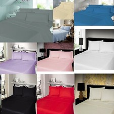 100% Brushed Cotton Thermal Flannelette Fitted Or Sheet Set Or Flat Bed Sheets