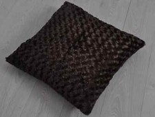 Swirl Fur Caramel Cushion